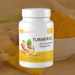 ODM OEM ginseng extract super roots Turmeric curcumin extract capsules supplement Improve body immunity in Stock