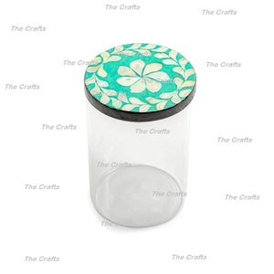 Frasco de vidrio de frutas secas de diseño ventajoso con tapa de madera de fregona Tarro de aperitivos de tamaño personalizado de mayor calidad - Product Image 6