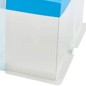 Caja de embalaje de plástico con forma cuadrada, con logotipo personalizado, la más elegante - Product Image 5