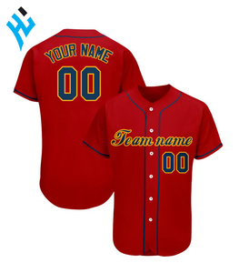 Maillots de Baseball à col en v pour hommes, Service OEM, équipe de pratique personnalisée, vente en gros, fabricant, nom de l'équipe sublimé, maillots de Baseball - Product Image 1