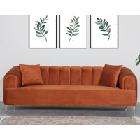 Ensemble de canapés capitonnés extensibles en bois massif moderne pour appartement, centre commercial, villa, école et hôtel, avec taille personnalisable