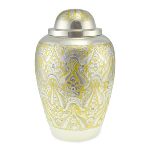 Urna de latón hecha a mano para decoración del hogar de lujo, suministros funerarios personalizados de alta calidad con almacenamiento de cenizas - Product Image 6