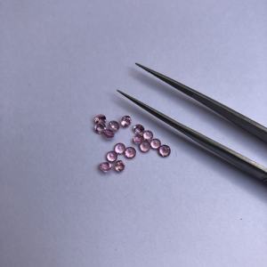 Turmalina Rosa Natural de 4 mm, Piedras Preciosas Redondas Facetadas, Piedras Sueltas Calibradas al por Mayor para la Fabricación de Joyas, de Proveedor - Product Image 3
