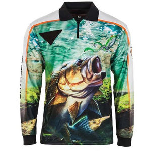 Sweat-shirt de pêche à manches longues pour hommes, maillot de pêche personnalisé par sublimation, protection contre les uv, salon, chemises à séchage rapide, vente en gros - Product Image 4