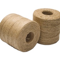 Corde en fil de jute de qualité supérieure, 100% jute, couleur naturelle, 4,8-32 lbs, écologique, motif brut, tricotage à la main, 2 brins