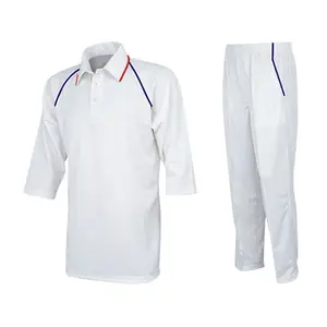 High quality test cricket uniform with custom print name & number