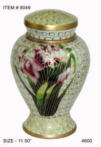 Suministros funerarios Urna de cremación para cenizas conmemorativas Urna de cremación de metal de calidad duradera Tema impreso - Product Image 6