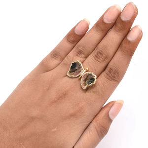 Anillo de Plata de Ley 925 con gema de turmalina, anillo de turmalina negra hecho a mano - Product Image 4