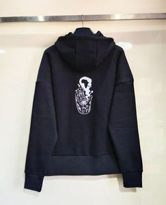 Sudadera con capucha personalizada para hombre, prenda de algodón con bordado, de gran tamaño, con logotipo personalizado y tejido pesado - Product Image 3