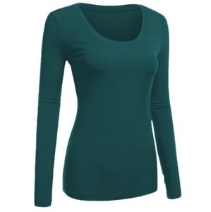 High Quality Men's O-Neck Solid Knitted T-Shirt Customized Color 100% Cotton Long Sleeve Casual Blank Custom <b>Logo</b> 160g - Product Image 1