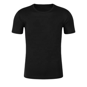 2025 Custom Breathable Fitness T Shirt 100% Cotton <b>Plain</b> Neck Men <b>White</b> Short Sleeves Regular Fit Quick Dry Eco-Friendly Tops - Product Image 5