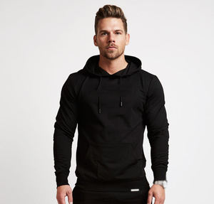 Nouvelle mode cordon pour sweats à capuche hommes automne hiver athlétique sweats à capuche en coton vêtements de sport Gym Fitness sweat à capuche d'entraînement - Product Image 4