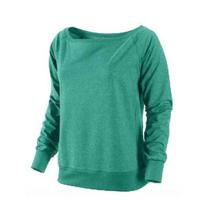 Nueva moda logotipo personalizado cuello redondo sudaderas algodón liso cuello redondo moda sudaderas mujeres ropa regular sudaderas - Product Image 5