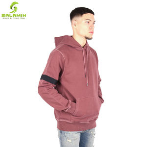 Sudadera con capucha de algodón para hombre, ropa de calle personalizada lavada con ácido - Product Image 3