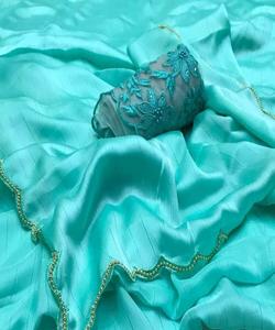 Banarasi soie jacquard saree avec chemisier vêtements pour femmes dames fête festival vêtements quotidiens doux coton soie sari en gros bas prix ethnique - Product Image 3