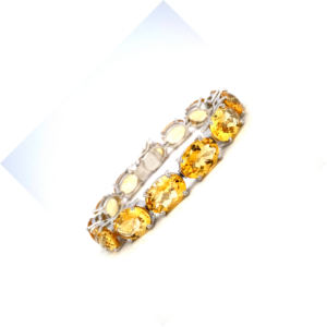 Yellow Citrine Gemstone Handmade <b>Bracelet</b> 925 Sterling <b>Silver</b> Jewelry - Product Image 1