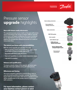 Transmisor de Presión Danfoss MBS 3000, 0.00 bar - 6.00 Bar, 0.00 psi - 87.02 psi 060G1124 MBS 3000-1811-A1AB04-0 - Product Image 2
