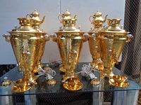 Samovar de haute qualité pour hôtel, pots à eau et bouilloires, ensemble de pichets à boire, carton, Paypal, laiton, attrayant, non destiné à un usage quotidien