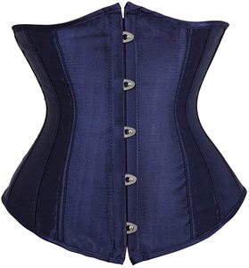 Corsés de encaje de acero doble, corsé de satén sobre el busto de talla grande - Product Image 4