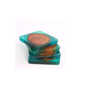 5 sous-verres en bois et en résine de haute qualité, pour la vaisselle décoration de la cuisine domestique pour les tailles personnalisées et la vente - Product Image 4