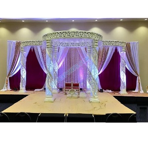 Best FRP Crystal Pillars <b>Wedding</b> Mandap Decoration Trending <b>Wedding</b> Crystal Mandap Indian <b>Wedding</b> Mandap Set Oklahoma - Product Image 1