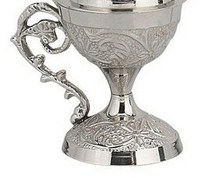 Dupa perak pembakar dupa kayu dan perunggu logam Thurible untuk aroma bentuk kerucut dengan aroma cendana pewangi parfum Burner