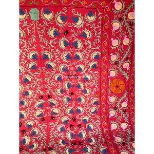 Couverture de lit indien en coton, 1 pièce, couvre-lit mural suspendu à la main, vente en gros, taille Queen, broderie, suzuki - Product Image 4