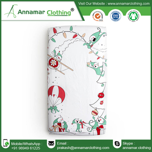 100% Cotton Jersey Knit Fitted Crib Sheet for Standard Crib and Fitted Sheet Plain Accessories Anti Technics Style Fabric - Product Image 2