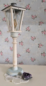 Shabby Chic Wooden <b>Lantern</b> Tabletop Home Decor Rectangle Indoor Living Room Durable - Product Image 2