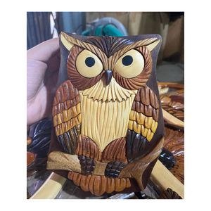 Intarsia-artesanía de madera de alta calidad, arte de pared de madera, colgante de Vietnam - Product Image 3