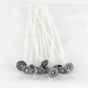วัตถุดิบผ้าฝ้ายหนาแบนถักรีไซเคิลฝ้ายเทียนไส้ตะเกียงสำหรับเทียน - Product Image 2