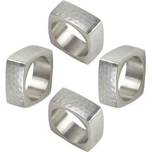 Rond de serviette en métal plaqué or de meilleure qualité support de table décoratif pour les fêtes de mariage rond de serviette stocké pour la décoration de table - Product Image 5