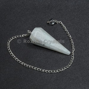 Qualité supérieure de pierre de lune Arc-En-Ciel 12 Facettes Pendules - Product Image 1