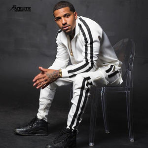 Conjunto de chándal con capucha y pantalones con cremallera de lana de poliéster personalizado Unisex Casual Sports Winter Athletic International - Product Image 3