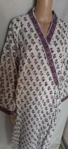 Robe Kimono longue Vintage pour femmes, vêtements de nuit, maillot de bain, Bikini, couverture de plage, imprimé indien, décontractées, en coton, été, collection - Product Image 3