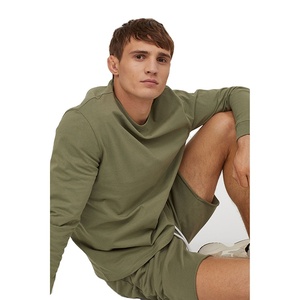 ชุดนักวิ่งแขนยาวสำหรับผู้ชาย,ชุดนักวิ่งเสื้อซับเหงื่อพร้อมกางเกงขาสั้นสำหรับฤดูร้อน - Product Image 4