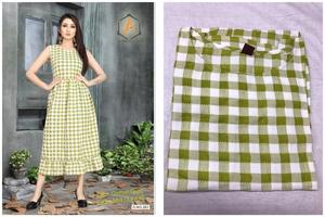 Kurtis le plus coloré pour femmes, coton rayonne Anarkali, dernier design de mode, robe une pièce à bas prix, vêtements en gros - Product Image 2