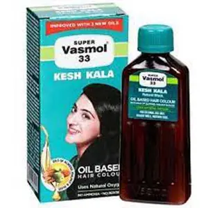 Краска для волос на масляной основе Super Vasmol 33 Kesh Kala, оптовый поставщик средств по уходу за волосами из Индии.