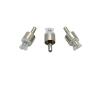Connecteur jack RCA, connecteur mâle blanc plaqué nickel, usine
