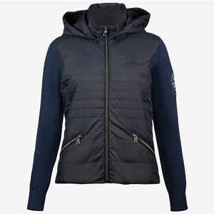 Joxar-Chaqueta Ecuestre de Punto Híbrido para Mujer, Tejido Transpirable de Algodón y Poliéster, Forro Desmontable, Decoración de Bolsillo, Talla XL - Product Image 1