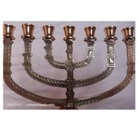 Nouveau Chandelier Classique Arabe à 7 Bras en Laiton Pur Poli et Gaufré Fait Main, Décoration d'Intérieur Écologique et Durable