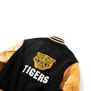 Veste Letterman universitaire personnalisée et basse unisexe prête à expédier Offre Spéciale le produit en tissu de toile - Product Image 4