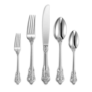 Embossed Design Cutlery <b>Sets</b> Kitchenware Catering Items Metal <b>Flatware</b> <b>Set</b> Handmade Decorative Durable Cutlery <b>Set</b> - Product Image 1