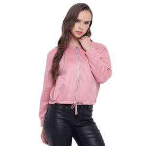 Blouson bombardier universitaire de haute qualité pour femmes Logo personnalisé broderie respirant conception vierge traitement de gros teint - Product Image 1