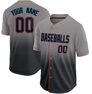 Jersey deportivo personalizado para hombre, Jersey de béisbol de alta calidad con botones - Product Image 3