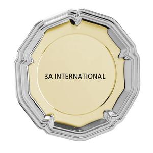 Assiettes de Présentation Métalliques Dorées Écologiques Tendance pour Restaurants – Vente Flash - Product Image 1