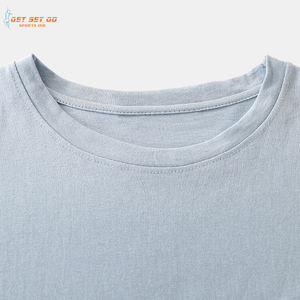 Hommes mignon hibou imprimé 100% coton Jersey T-Shirts respirant coupe ample avec poche poitrine col rond décontracté manches courtes uni teint - Product Image 3