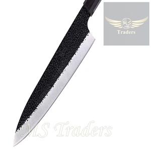 Tùy Chỉnh Handmade Chuyên Nghiệp Nhà Bếp Carbon Cao Đầu Bếp Dao Với Da Vỏ Bọc Bìa - Product Image 4