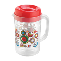 Carafe en plastique PP Dynasty Modèle 1502 2500ml Sans BPA Compatible lave-vaisselle Écologique Compatible micro-ondes Couvercle avec paille Camping Extérieur