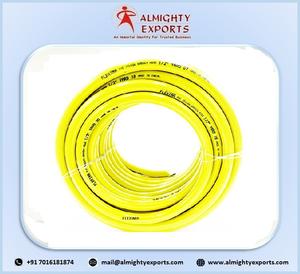 Tuyau d'arrosage flexible en PVC Flexima 2 couches tressées jaunes et noires tailles haute pression de 0.5 pouces à 1.25 pouces - Product Image 3